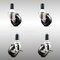 Service Caster 3 Inch 316SS Soft Rubber Swivel 1-3/8 Inch Expanding Stem Caster Brake SCC, 2PK SCC-SS316EX20S314-SRS-2-TLB-2-138 - alternate 1